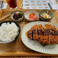 Japanese katsu bento platter at Be With Years in Kowloon