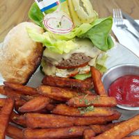 Years Classic Impossible Cheeseburger ($ 138 + service 10% = HK$ 152) at Be With Years in Kowloon