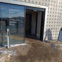 Front of restaurant at Blå+ in Stockholm