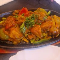 Vegetable shashlik at Auntie's Kitchen in Gran Canaria