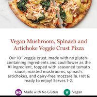 Pizza description at Whole Foods Market in Wayne