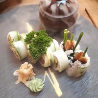 Sushi with fake duck at Sakura in Mannheim