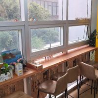 Interior of location - seating space at Cafe Beanteum in Seoul