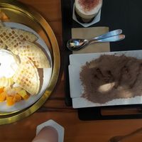 Top drink is an einspanier at Cafe Beanteum in Seoul