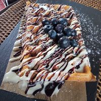 Gaufres with three chocolate  at El Patio Del Vino in Lanzarote