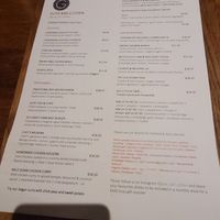 Menu at Guy's Bar in Clifden