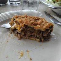 Cachopo relleno de tofu y setas con queso vegano at L'Angleiru in Vegas De San Esteban