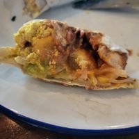 Inside the vegan burrito at Uncommon Ground Coffee Roastery in Cardiff