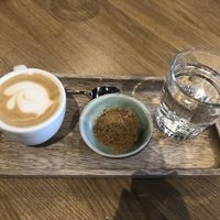 Cortado con leche de avena at Viva in El Prat De Llobregat