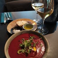 Gazpacho de remolacha at Viva in El Prat De Llobregat