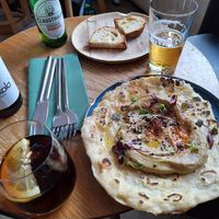 Babaganush con pan naan casero. Lo mejor del menú. at Viva in El Prat De Llobregat