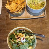 poke bowl and guacamole bowl  at Kitchen Republic in Zurich