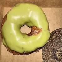 Matcha coconut   at Dynamo Donut & Coffee in San Francisco