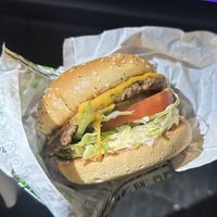 Lil' Betr (smallest size burger)  at Jerrell's Betr Brgr in New York City