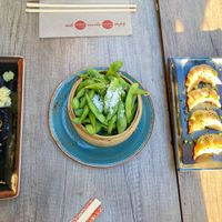 Sushi, edamame and gyoza at Nooch in Bern