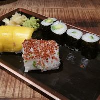 Vegan sushi selection at Nooch in Uster