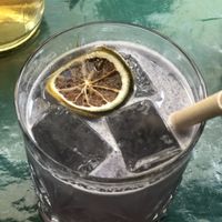 Violet coctail  at B.Better in Paris