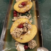 BBQ nectarines for dessert  at B.Better in Paris