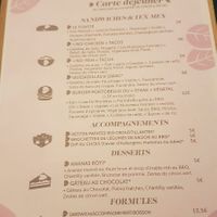 Menu at B.Better in Paris