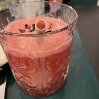 Raspberry mocktails  at B.Better in Paris
