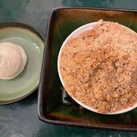 Apple crumble   at B.Better in Paris