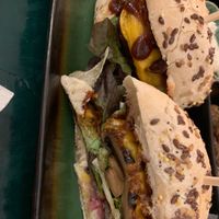 Portobello burger  at B.Better in Paris