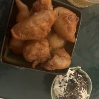 Zucchini fritters  at B.Better in Paris