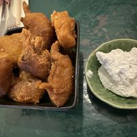 Shallots fritters   at B.Better in Paris