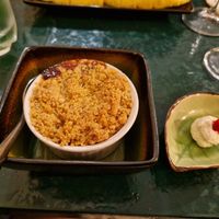 Dessert crumble at B.Better in Paris