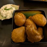 Fried veggies (radish I believe) at B.Better in Paris