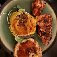 Portobello burger and cauliflower   at B.Better in Paris