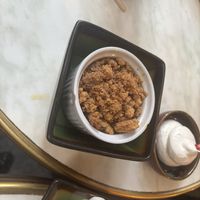 The mirabelle crumble delish   at B.Better in Paris