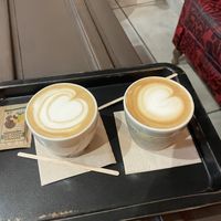 Cappuccino with oat milk  at El Último Mono Juice & Coffee in Malaga