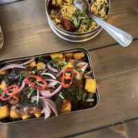 Fenugreek potatoes  at Mowgli in Sheffield