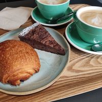 Pain au Chocolat and coffees at Land & Monkeys - Turenne in Paris