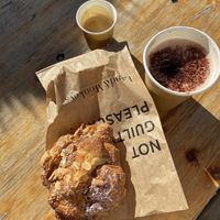 almond croissant  at Land & Monkeys - Turenne in Paris
