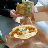 Forgot to ask for it heated, but still yummy! at Land & Monkeys - Turenne in Paris