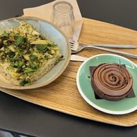 Focaccia brocoli avec pomme de terrre  at Land & Monkeys - Turenne in Paris