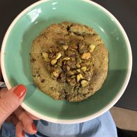 Chimp cookie, excellent.  at Land & Monkeys - Turenne in Paris