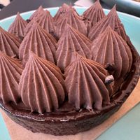 Chocolate tart  at Land & Monkeys - Turenne in Paris