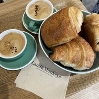 Croissant and pain au chocolat   at Land & Monkeys - Turenne in Paris