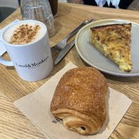 Pain Au Chocolat and Quiche   at Land & Monkeys - Turenne in Paris