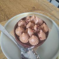 Chocolate tart at Land & Monkeys - Turenne in Paris