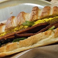 Great "bacon" sandwich at Land & Monkeys - Turenne in Paris