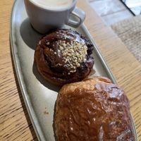 Chocolate babka and pain au chocolat  at Land & Monkeys - Turenne in Paris