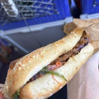 pork style baguette at Land & Monkeys - Turenne in Paris