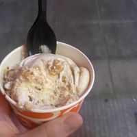 Peanut brittle caramel fudge  at Salt & Straw in San Diego