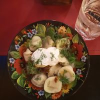 Pelemenis mit Hack und Tofu at Aljonuschka in Dresden