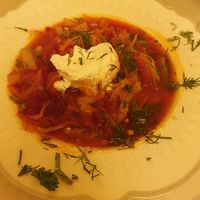 Vegan Borsch at Aljonuschka in Dresden
