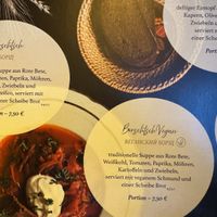 Menu 1/5  at Aljonuschka in Dresden